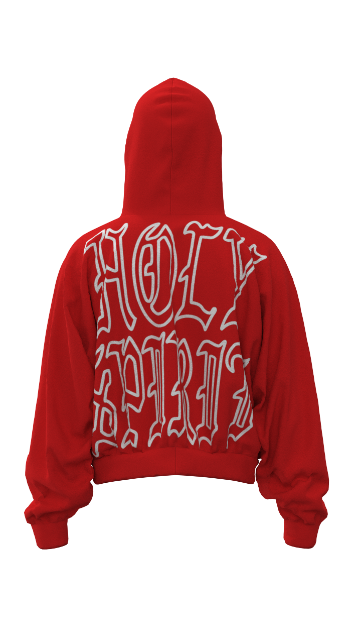 1 // REDEMPTION RED HOLY SPIRIT HOODIE
