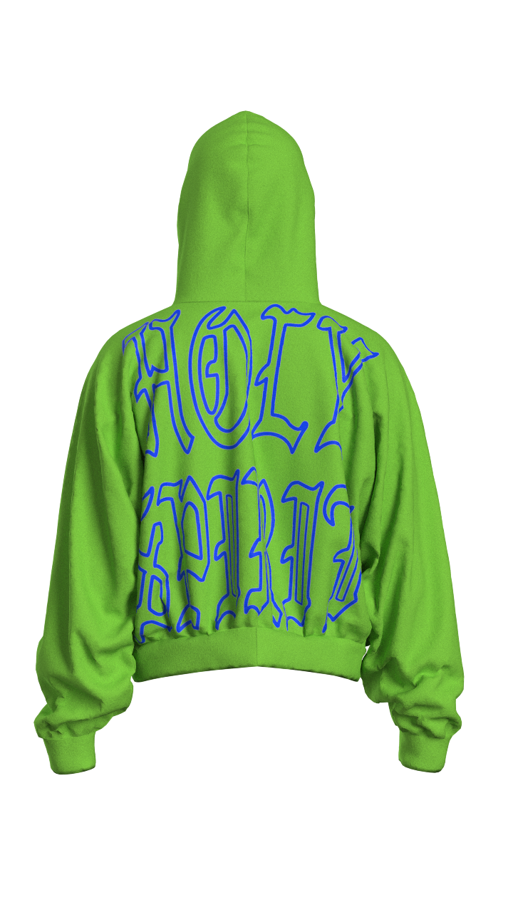 2 // EVERGREEN GREEN HOLY SPIRIT HOODIE